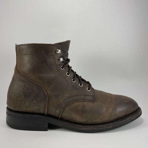 Thursday Boot Co Everyday Casual Boots Mens Size 8.5 Wide Leather Brown Lace Up - Picture 1 of 11